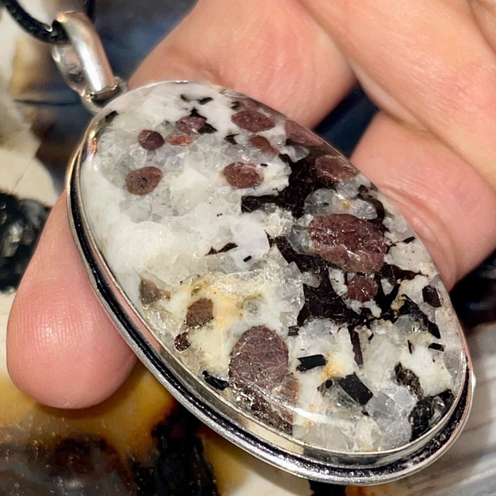 Ruby Fall Crystal Pendant 2 1/2”